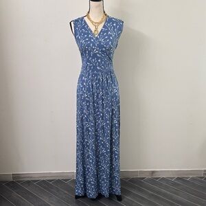 41 Hawthorn Blue and White Maxi Dress